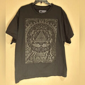 TONY HAWK Black on Black Graphic Tee, Size XL